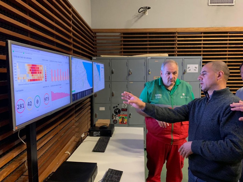 Autoridades del �rea de salud y de bomberos recorrieron la sede del SA