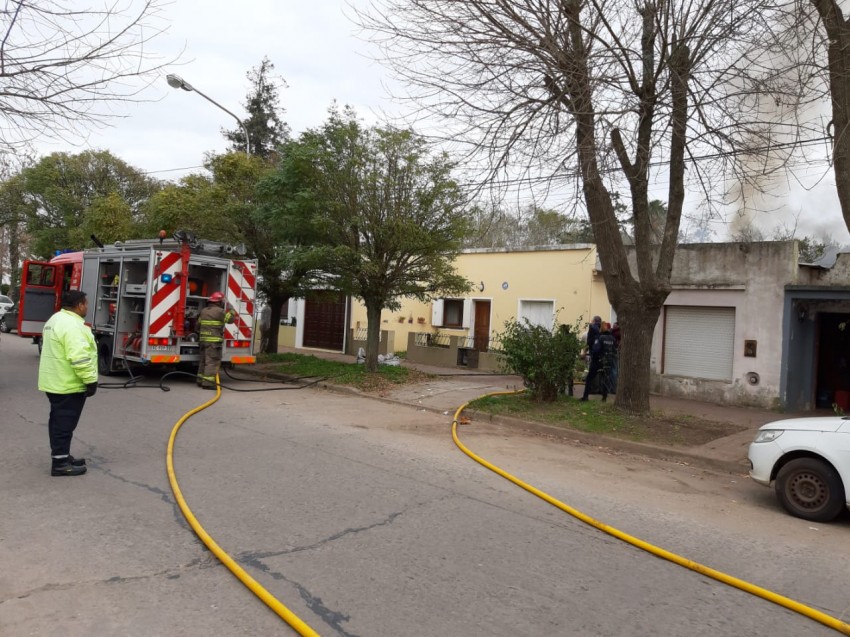 Incendio en una vivienda de calle Moreno
