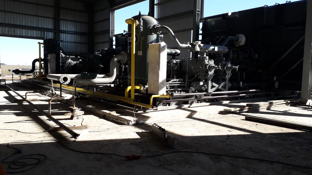 Santoro pas por Las Armas y visit la planta compresora de gas