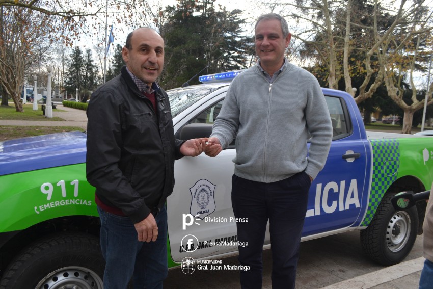 Se hizo efectiva la entrega de un nuevo patrullero para Madariaga