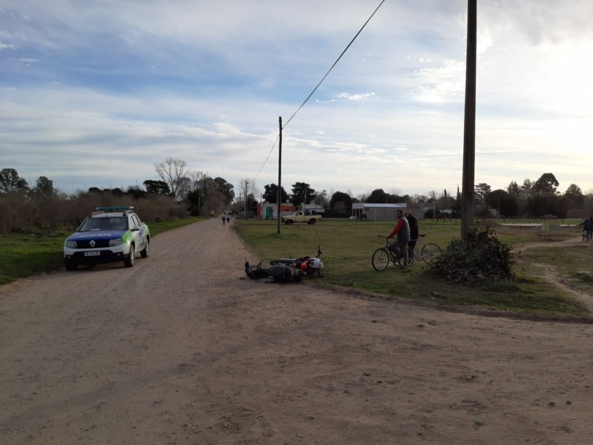 Choque entre motos deja dos heridos