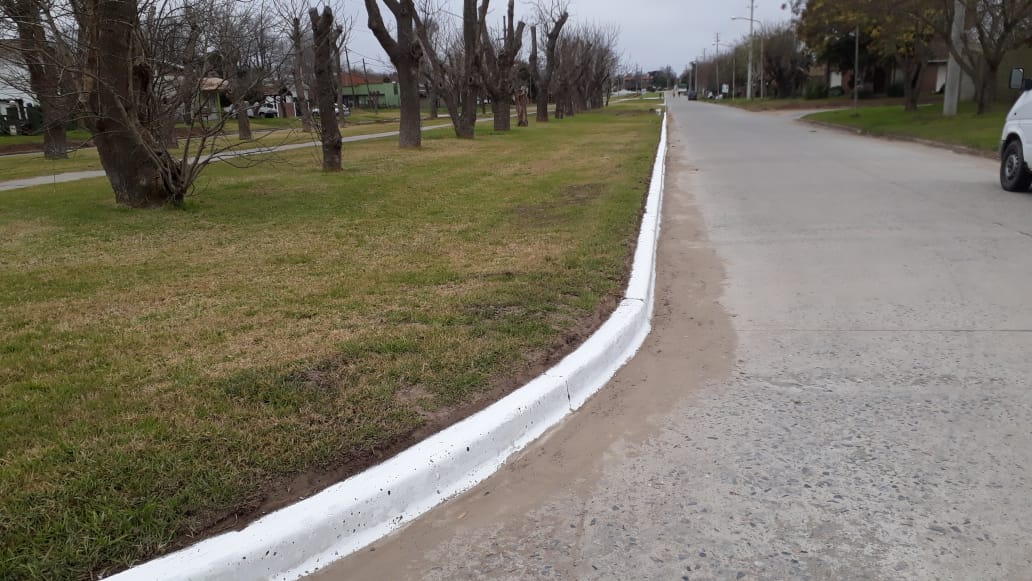 Realizan los ltimos trabajos de cordones cuneta en el barrio San Mart