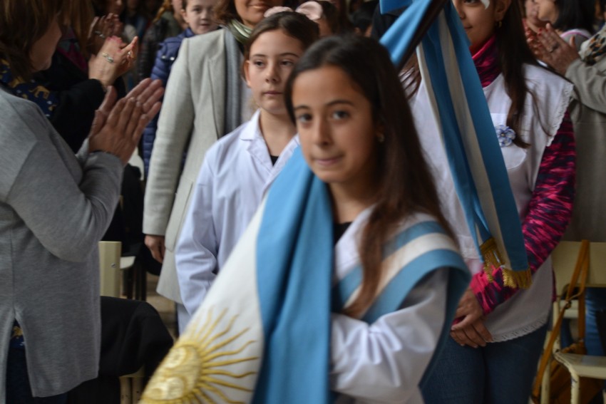 Recordaron a Domingo Faustino Sarmiento en la escuela primaria que lle