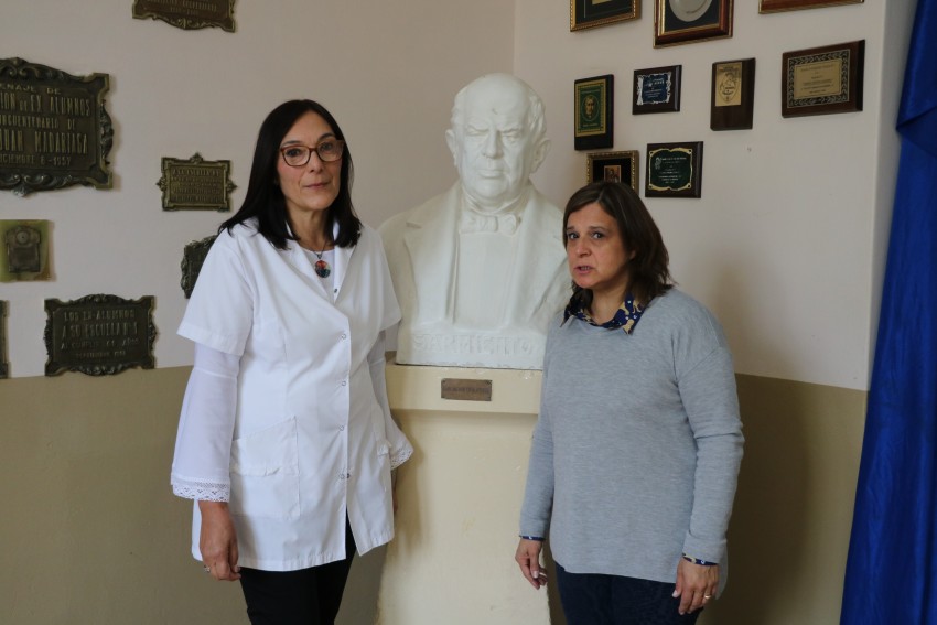 Recordaron a Domingo Faustino Sarmiento en la escuela primaria que lle