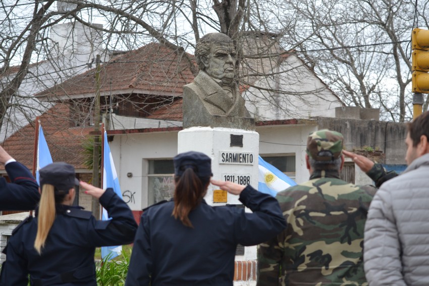 Recordaron el legado de Domingo Faustino Sarmiento durante el acto en 