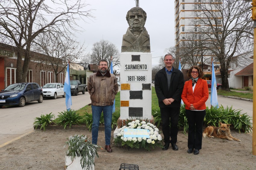 Recordaron el legado de Domingo Faustino Sarmiento durante el acto en 