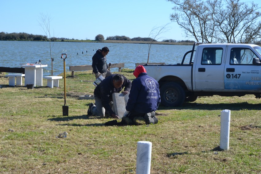 Ultiman detalles para la inauguración del espacio recreativo en la Lag