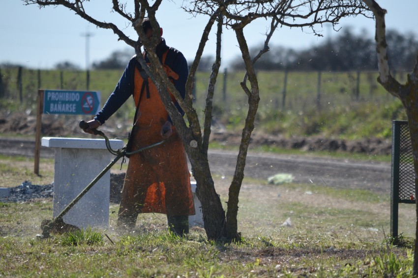 Ultiman detalles para la inauguración del espacio recreativo en la Lag