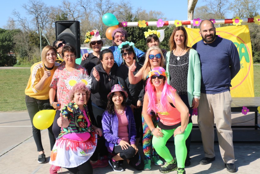 Alumnas del taller de zumba festejaron la llegada de la primavera