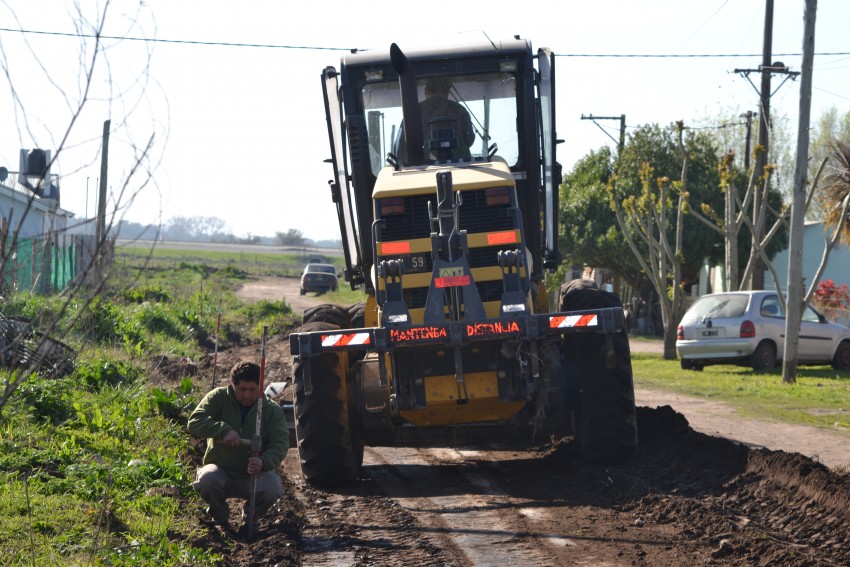 El municipio trabaja en la confección de 1300 metros de cordón cuneta