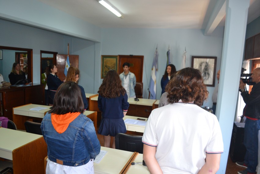 Alumnos que participarn del Parlamento Juvenil del Mercosur realizaro