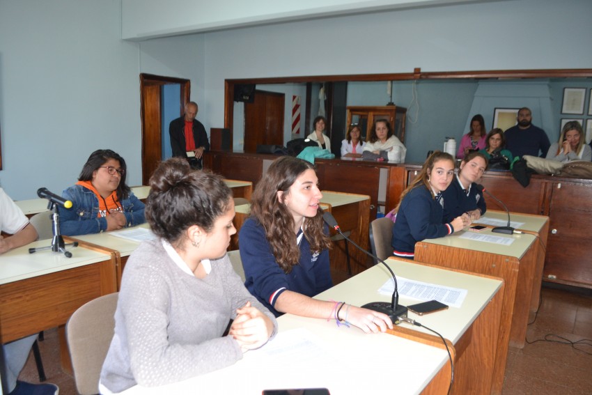 Alumnos que participarn del Parlamento Juvenil del Mercosur realizaro