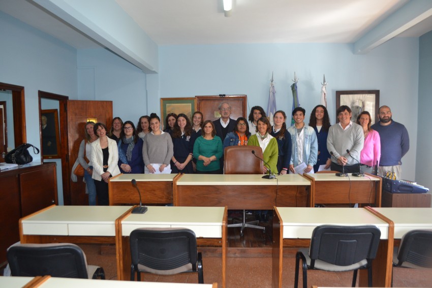 Alumnos que participarn del Parlamento Juvenil del Mercosur realizaro