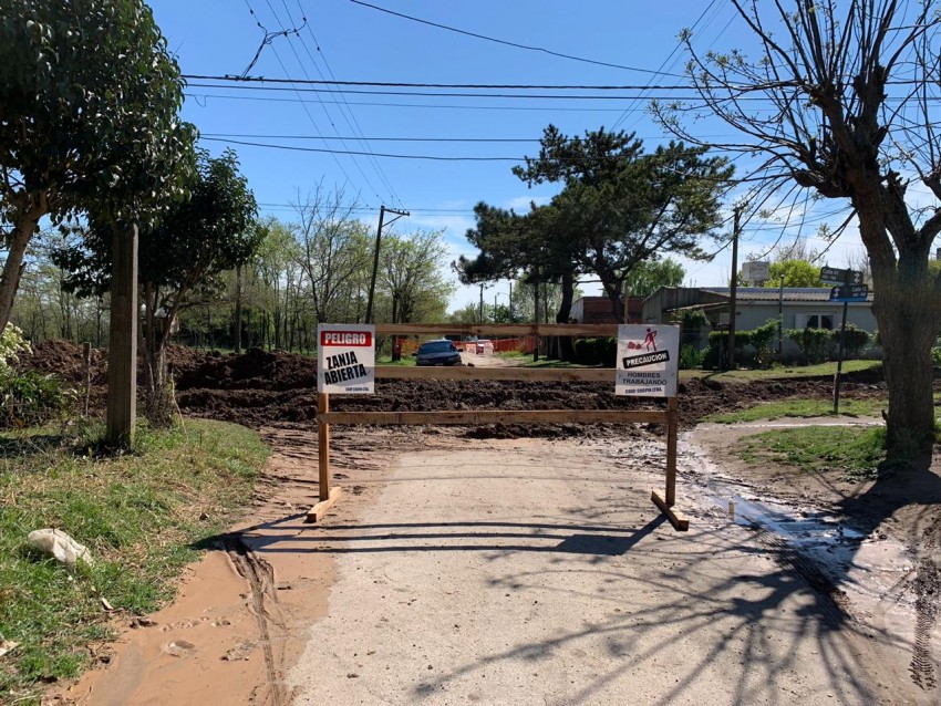 Corte al trnsito en Calle 41 en el barrio Quintanilla