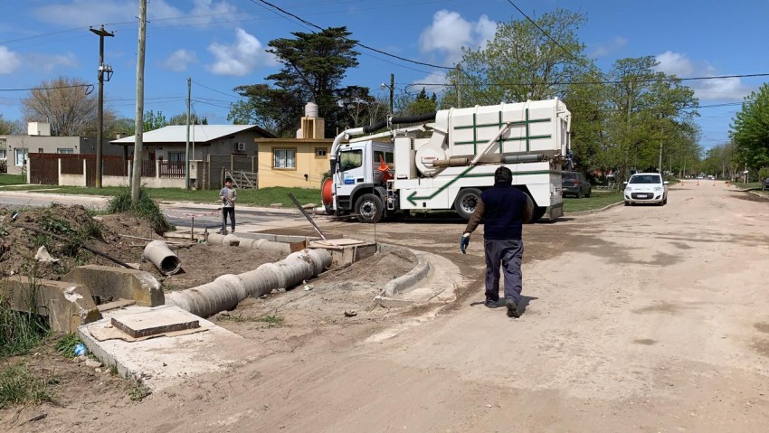 Trabajos de limpieza de tubos y desagües