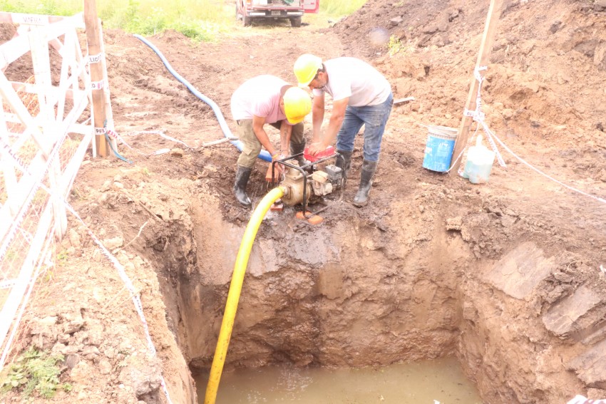Comenzaron los trabajos para la construcción de la estación de bombeo