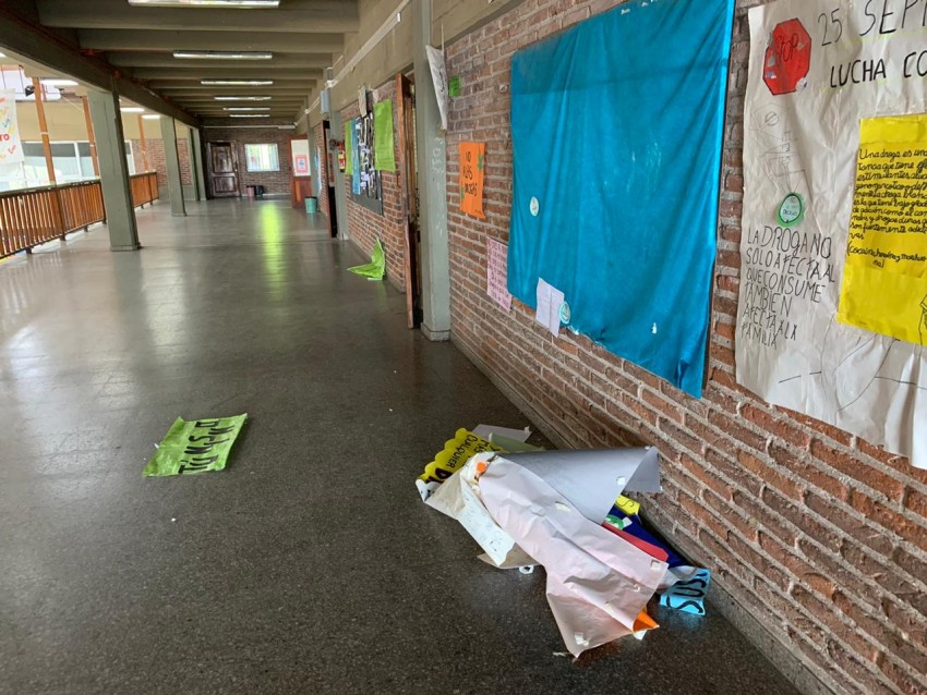 Destrozos en la Unidad Académica en una presunta