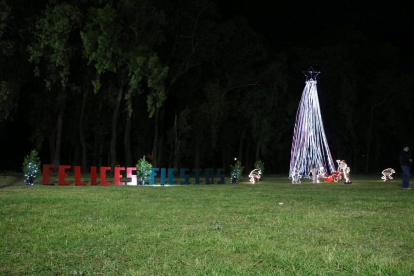 Se encendieron el arbolito y las luces ornamentales con motivo de las 