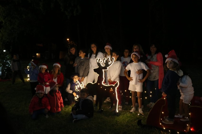 Se encendieron el arbolito y las luces ornamentales con motivo de las 