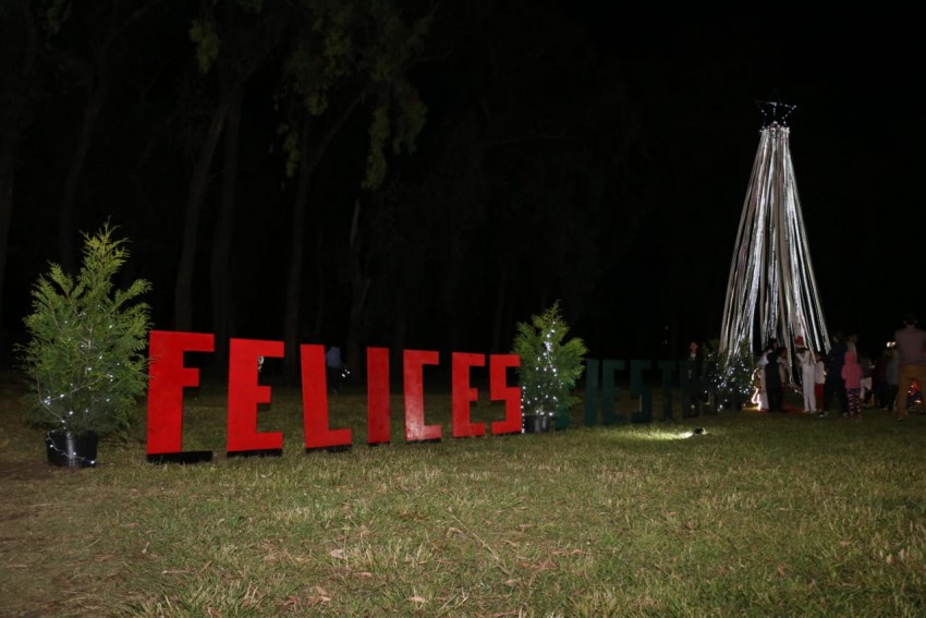 Se encendieron el arbolito y las luces ornamentales con motivo de las 
