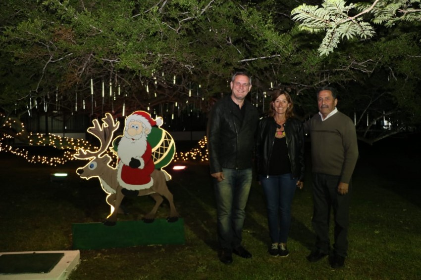 Se encendieron el arbolito y las luces ornamentales con motivo de las 