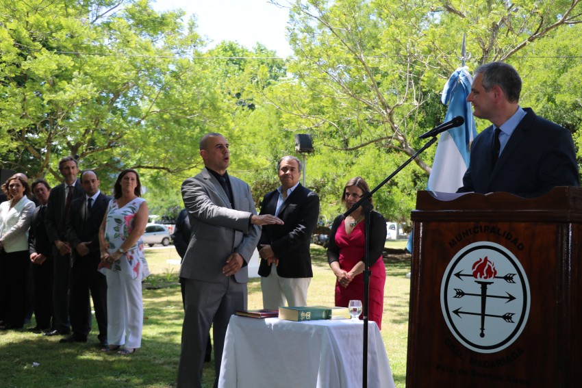 Santoro tom juramento a su gabinete ejecutivo