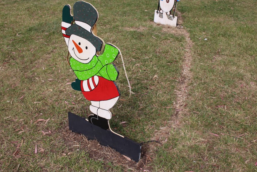 Daaron la ornamentacin navidea del predio de la estacin