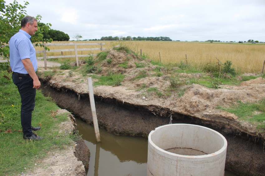 Santoro elevar el reclamo a la provincia por la obra inconclusa de la