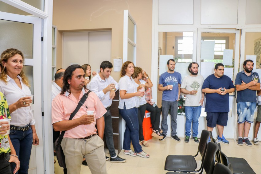 El intendente brind con los empleados y les dese un buen fin de ao