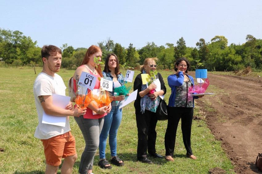 La entrega de lotes en fotos