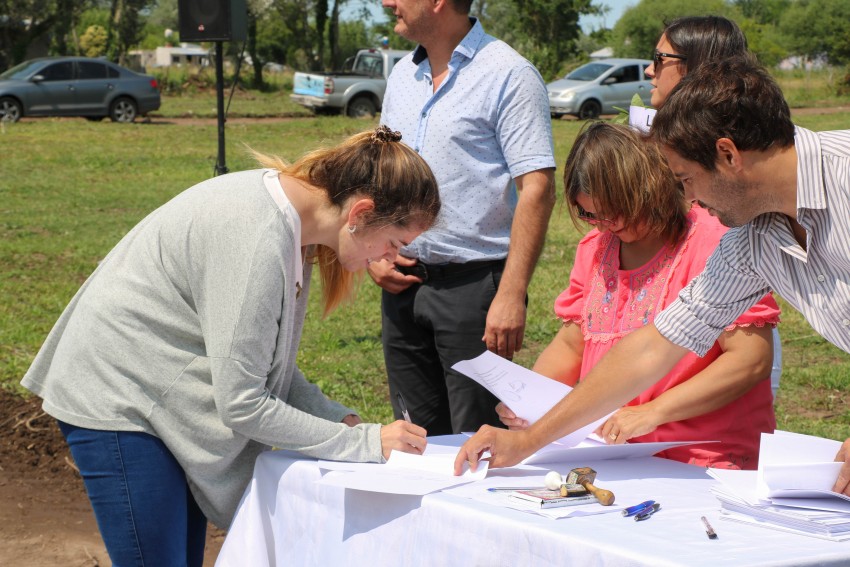 La entrega de lotes en fotos