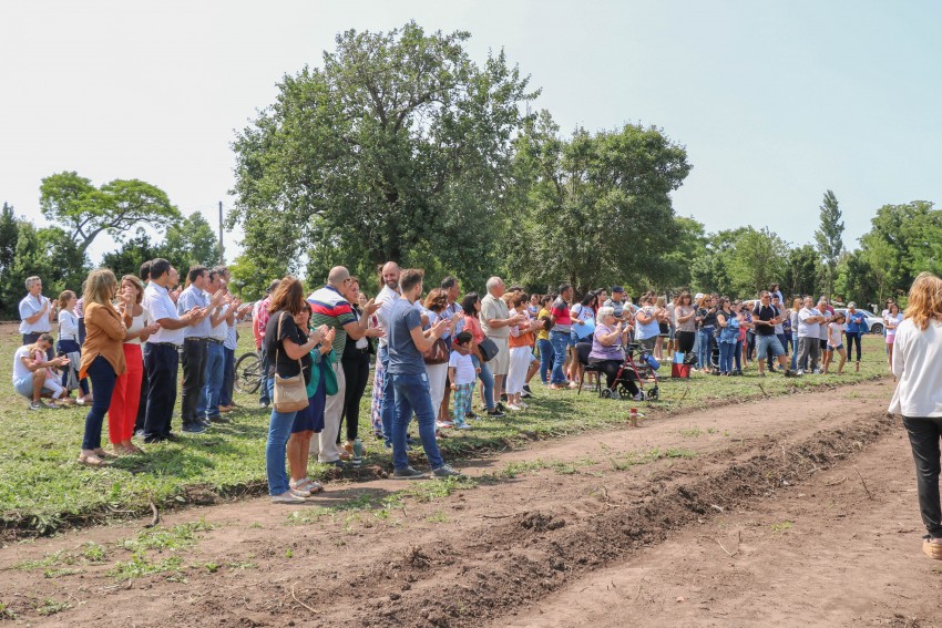 La entrega de lotes en fotos