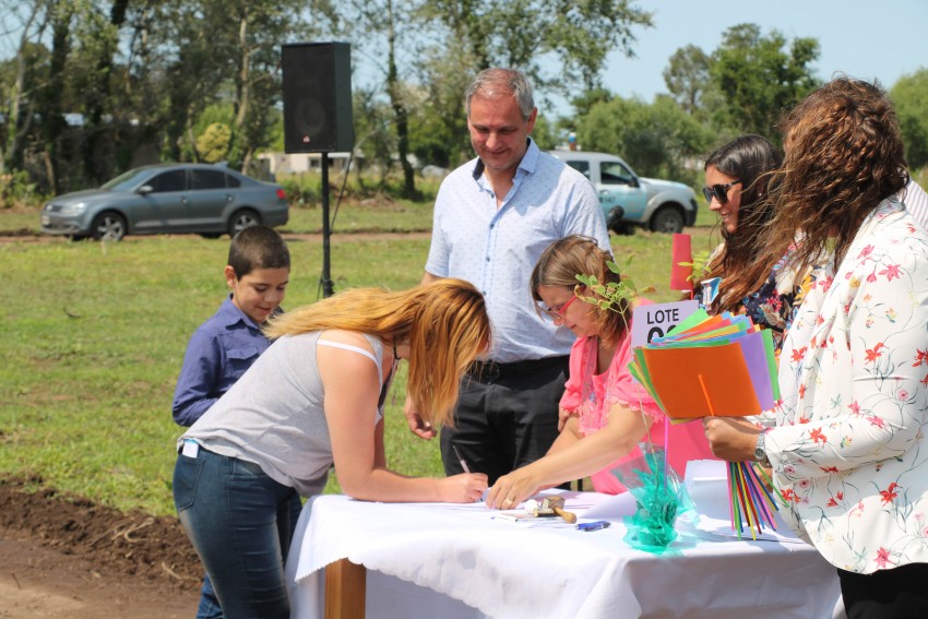 La entrega de lotes en fotos