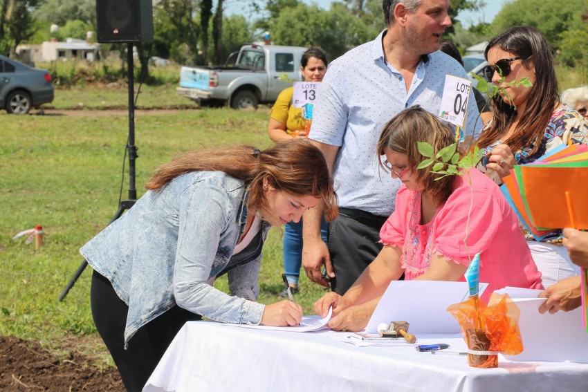 La entrega de lotes en fotos