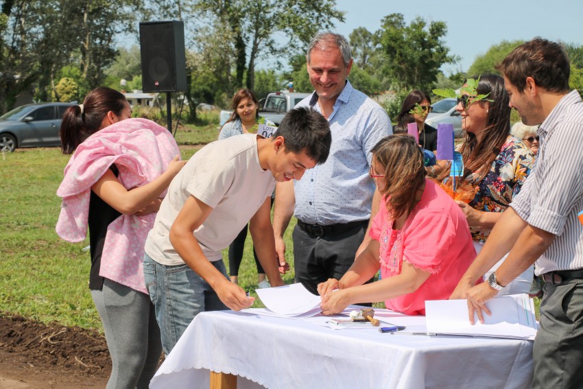 La entrega de lotes en fotos