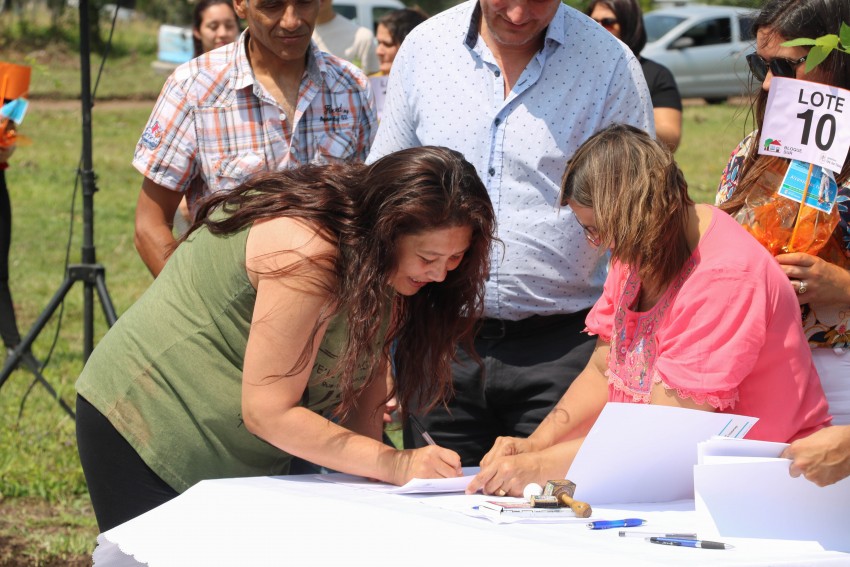 La entrega de lotes en fotos