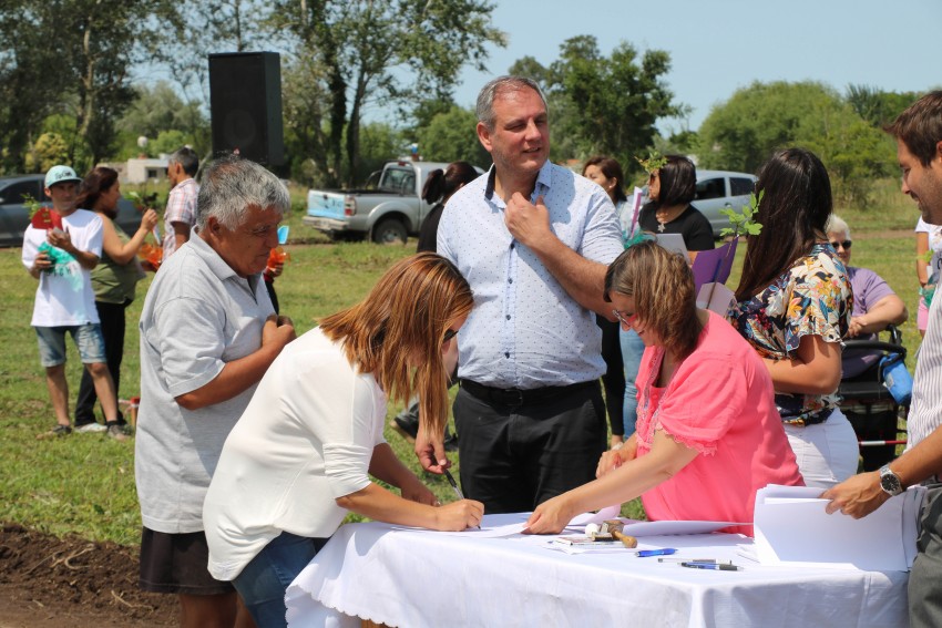 La entrega de lotes en fotos