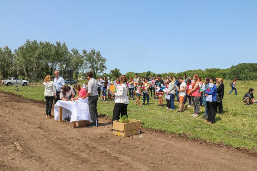 La entrega de lotes en fotos