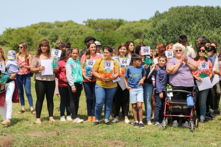 La entrega de lotes en fotos