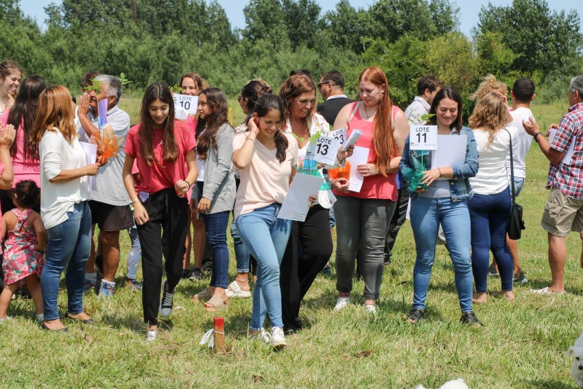 La entrega de lotes en fotos