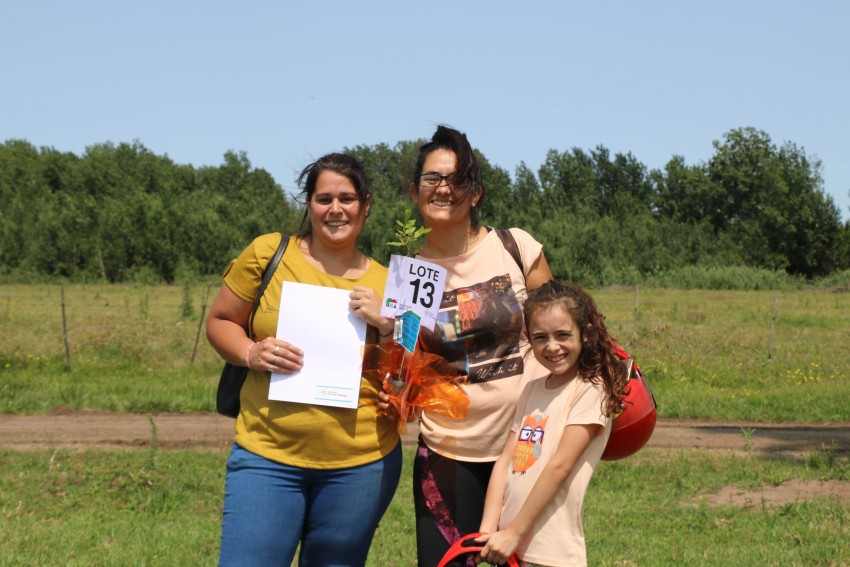 La entrega de lotes en fotos