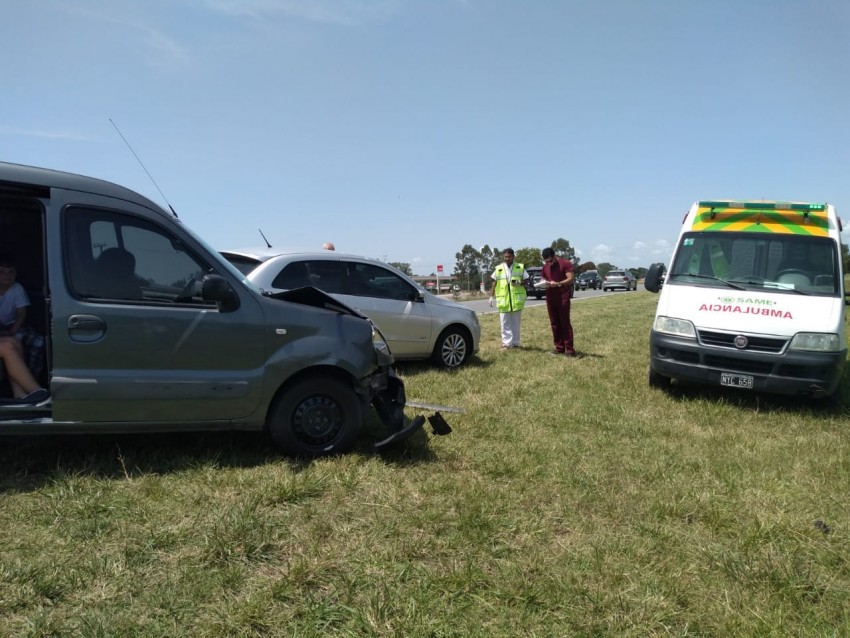 Choque en cadena en ruta 56 sin lesionados