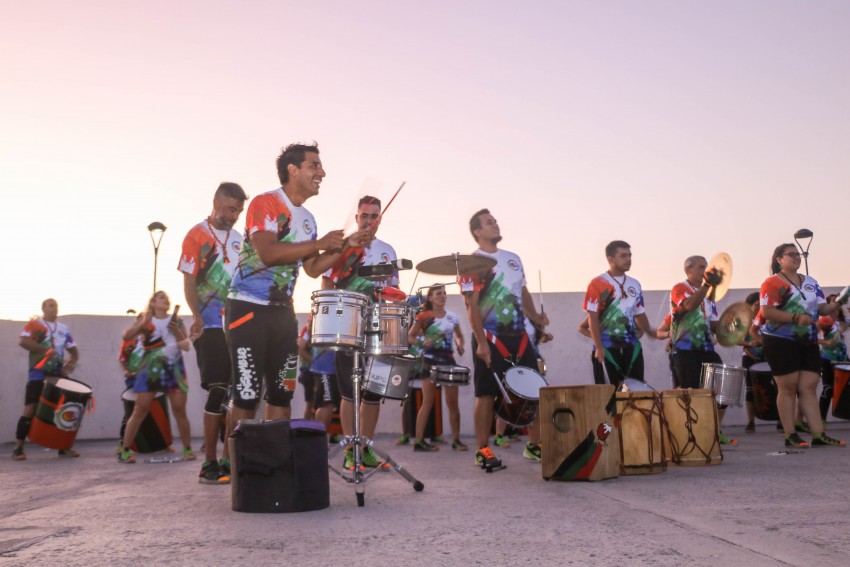 Hubo zumba y percusin en el Anfiteatro