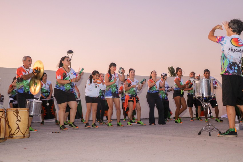 Hubo zumba y percusin en el Anfiteatro