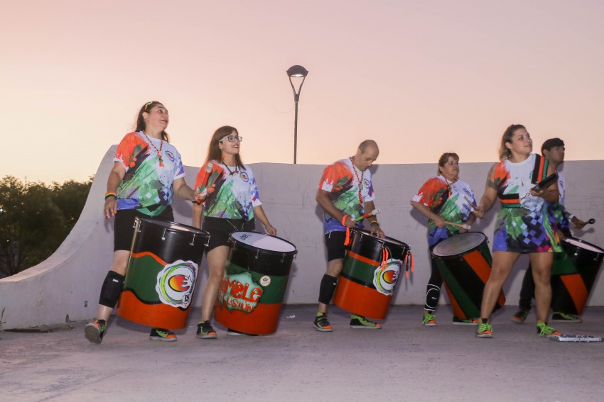 Hubo zumba y percusin en el Anfiteatro
