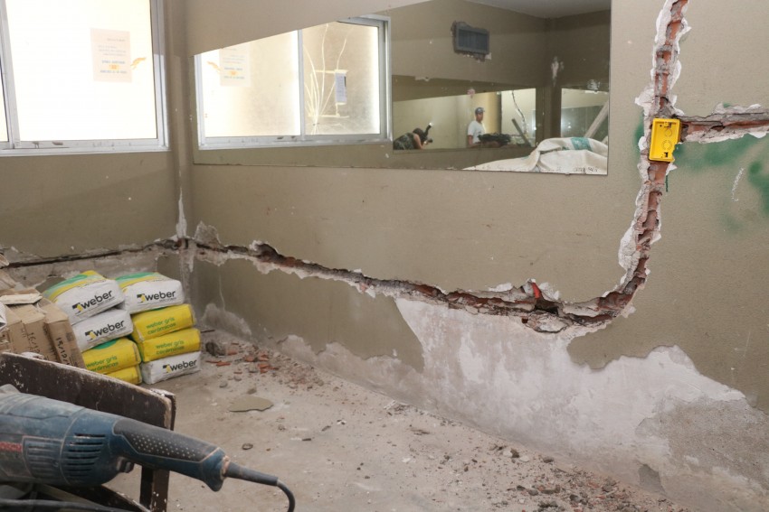 Continúan los trabajos de refacción en la Casa de la Cultura