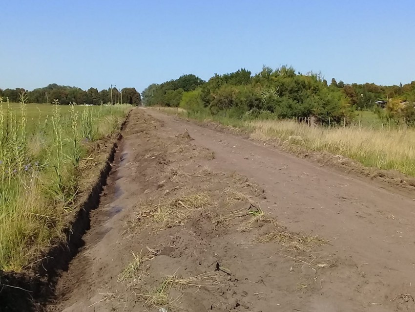 Realizan tareas de alteo y abovedado sobre la calle Guatemala