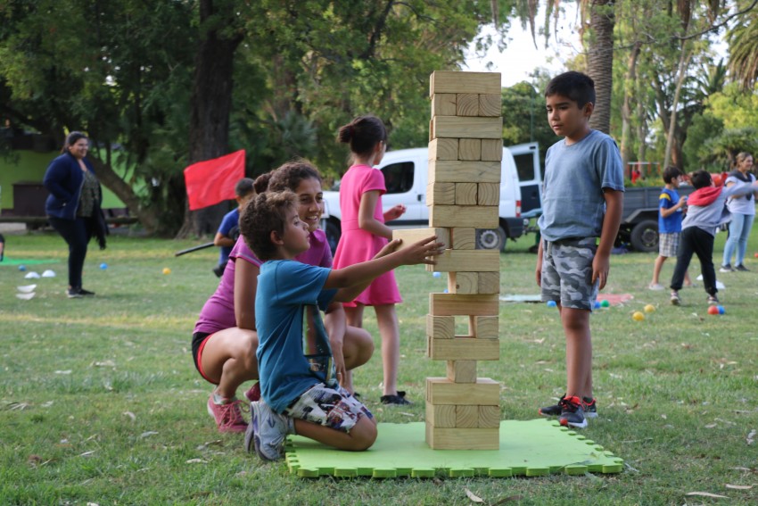 Hoy hay juegos recreativos en el Parque Anchorena