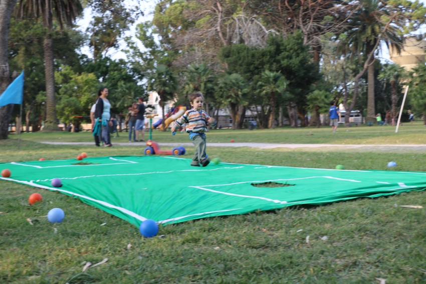 Hoy hay juegos recreativos en el Parque Anchorena