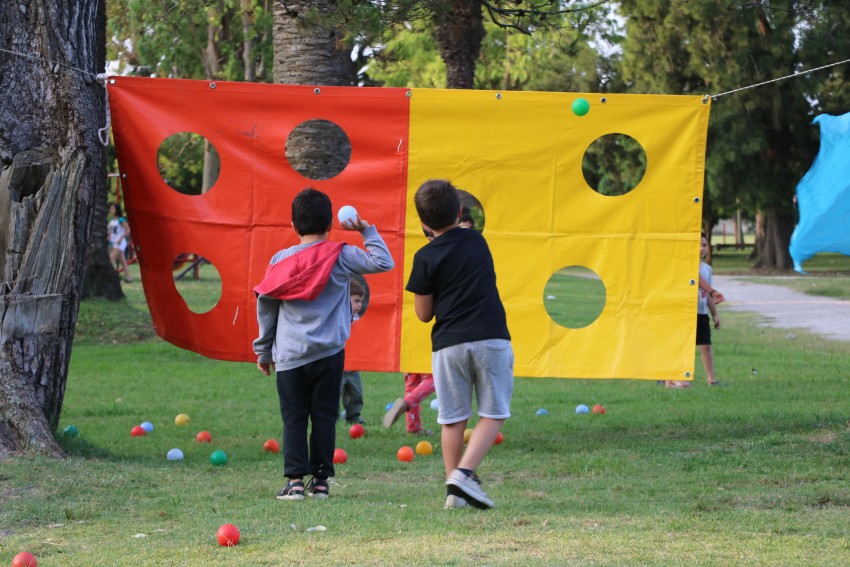 Hoy hay juegos recreativos en el Parque Anchorena